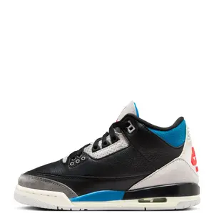 Youth Jordan 3 Retro "Rare Air" Blk/Chil Rd-Neutral Gry (IB8968 004) (GS)