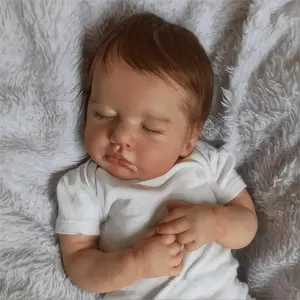 A complete set for the baby 50cm 20inch Soft Vinyl Realistic Reborn Baby Doll with 3D Painted Skin and Visible Veins Ideal for Birthday Gift