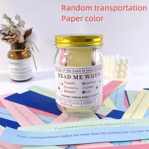 Bible Verse Prayer Jar Gift Set, Emotion & Feelings Scripture Cards, Christian Devotional Gifts for Men Women, Encouragement Gift, Inspirational Quotes