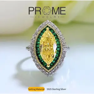S925 Sterling Silver Colorful Marquise-Cut Rings Elegant, Luxurious & Stylish Gift for WomenGift