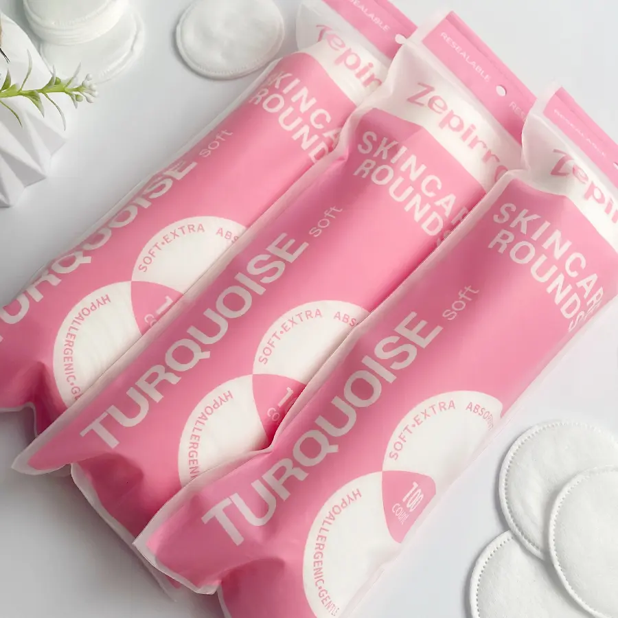 200/600pcs disposable high-quality circular makeup cotton pads for cleansing, moisturizing, and makeup removal. Soft and skin friendly pads suitable for all skin types. Facial makeup, cleaning, and care tools. Portable size 6 * 6cm