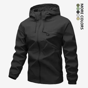 Men's Full-Zip Hooded Jacket, Windproof & Breathable, High-Quality Outdoor Sports Mountaineering Coat, Machine Washable Winter Jacket with Pockets, Suitable for Hiking Trips & Casual Winter Wear