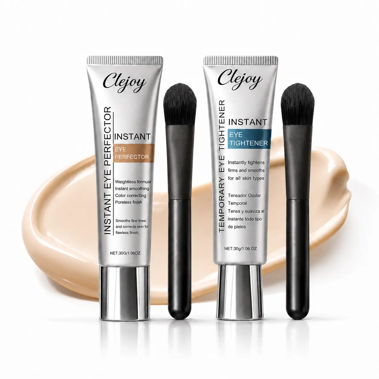 Peptide-Infused Anti-Age Eye Cream, Hydrating Brightening Lightweight Serum with Cooling Formula, 30g Daily Skincare Treatment for Smooth Youthful Appearance