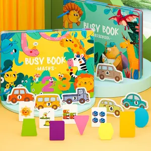 Busy Book, Montessori Education Learning Toy, Interactive Busy Board, Early Education Toy for Kids, Birthday Gift