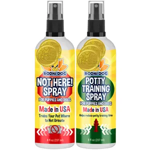 Bodhi Dog Not Here! Spray & Potty Training Spray - Dog Training Corrector for Indoor/Outdoor Use - Stops Urination & Marking - Housebreaking Solution Bundle for Dogs & Puppies (8 Fl Oz)