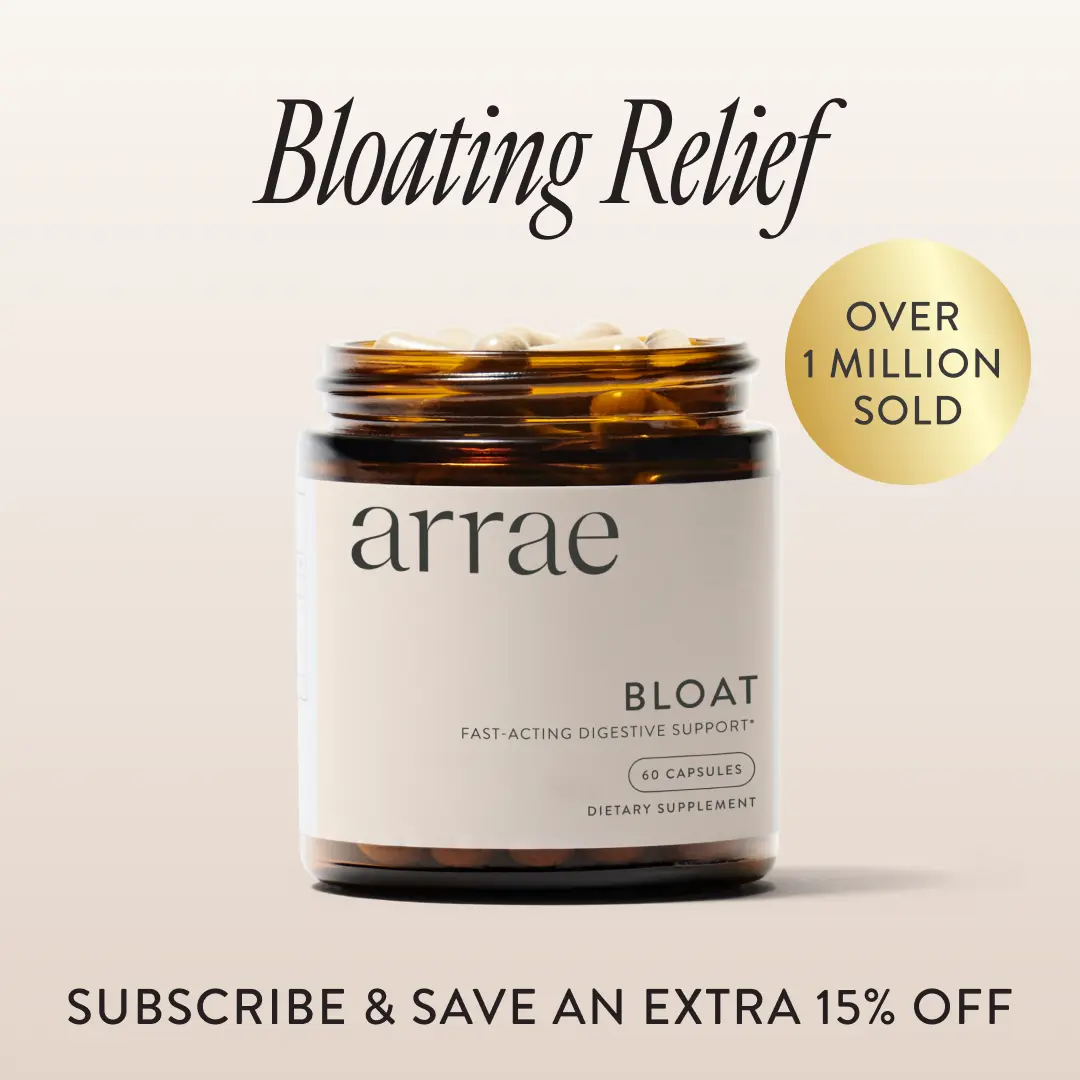 Arrae Bloat | Fast-Acting Bloating Relief Digestive Enzymes & Gas Relief Capsules, 30-Day Supply| Natural Healthcare Dietary Supplement Edible Arrae Bloat | Fast-Acting Bloating Relief Digestive Enzymes & Gas Relief Capsules, 30-Day Supply| Natural Healthcare Dietary Supplement Edible