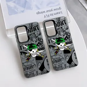 ZORO Anime Graffiti Phone Case Suitable for Samsung Galaxy A37 A57 A17 A07 A56 A26 A36 A55 A35 A06 A16 A05 A14 A24 A34 A54 A15 A05s A04e A03s A25 A23 A33 A53 A73 A13 A32 A22 A72 A52 4G 5G Anti Fall Matte Back Cover