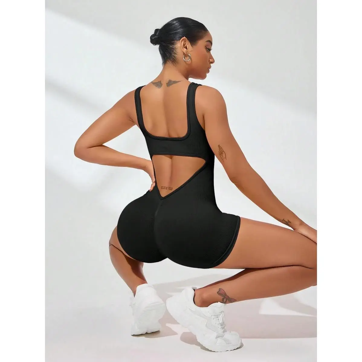 Women's Athletic Fitness Jumpsuit, Dance Slim Fit Yoga Outfit