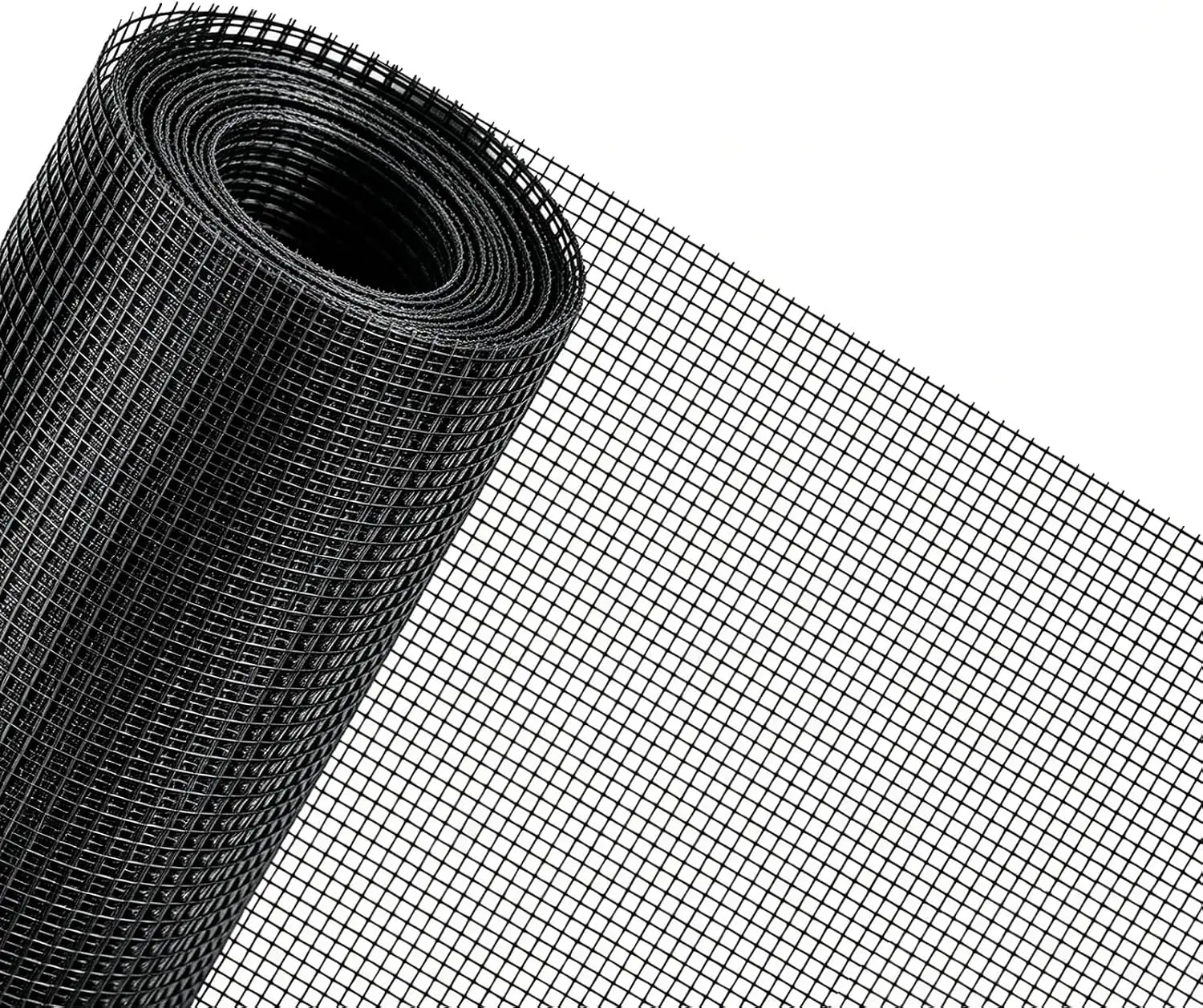 Rindion 48x102 Inch Window Screen Replacement, DIY Adjustable Pet-Proof Patio Screen, Anti-Mosquito Window Screen Mesh for Porch and Sliding Doors (Black)