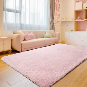 FAMVAL Pet Friendly Fluffy Area Rug, Soft Long Plush Non-Slip Rug for Living Room Bedroom, Large Modern Carpet for Kids Room Nursery Dorm summerwins
