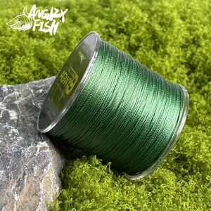 Angryfish Fishing Line 500m High Strength Pe Braid, Durable Anti-Abrasion, 15lb-100lb, Suitable for Sea Ice River Rock Fishing, Fishing Tackle