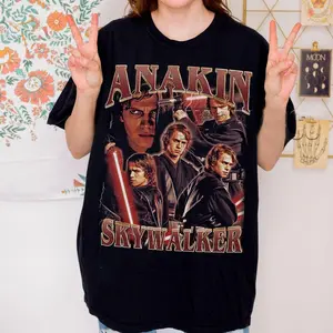 [Sale up to 35%] Retro 90's Anakin Skywalker Him Vintage T-Shirt, Gift For Woman and Man Unisex T-Shirt Comfort Colors