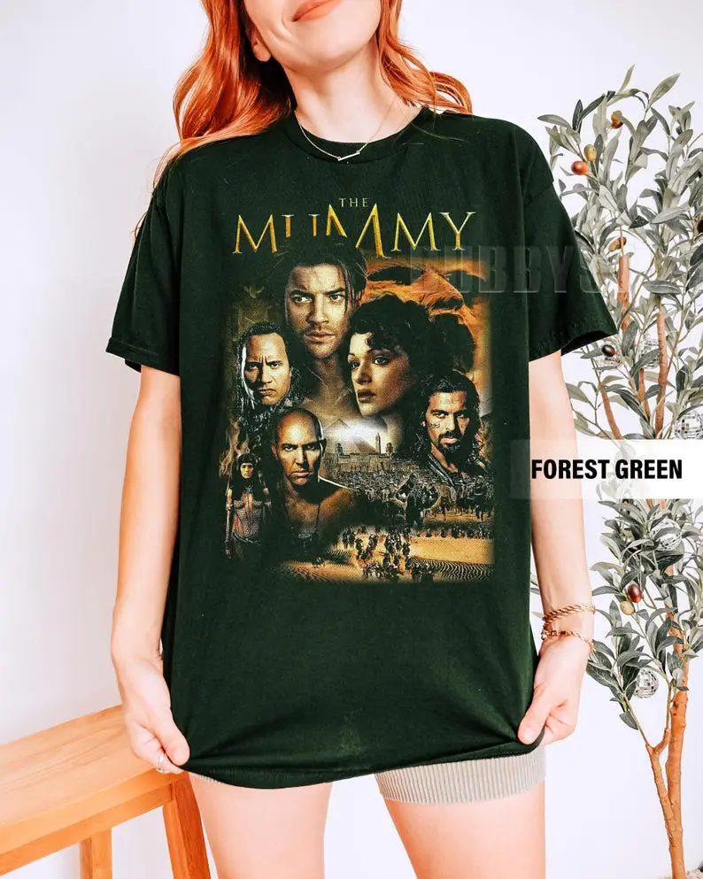 The Mummy 1999 Vintage Shirt, Rick O'Connell Evelyn Movie Merchandise, Retro 90s Action Film T-Shirt