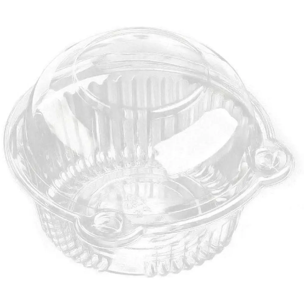 Cupcake Holders Individual,50 PC Cupcake Containers Disposable Clear Plastic Single Muffin Dome Holders Cases Individual Cake Boxes Bulk