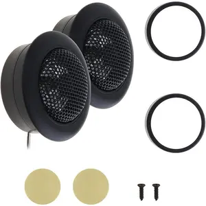 Car Tweeters, 2pcs 800W T-120 Dome Tweeter Speakers Audio Loudspeaker Car Stereo Treble Speaker for Car Audio System