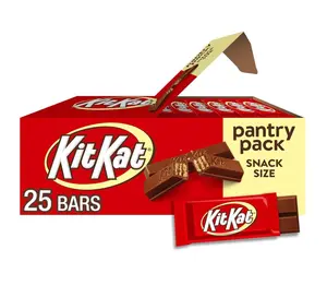 KIT KAT Milk Chocolate Wafer Snack Size, Candy Pantry Pack, 12.25 oz (25 Pieces)