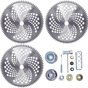 Brush Blade Kit for Weedeater – 3pack 10" x 80T Carbide Tip – Fits for,,Ego,,Trimmer