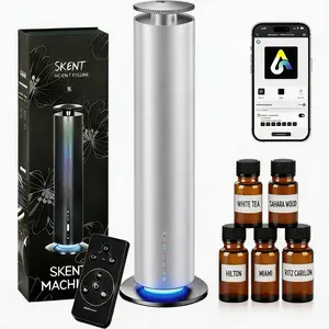 Triple-intelligence Control Mode Diffuser Machine for Home, Office,hotel,spa center with Enhanced Fragrance Control and Versatile Use,Contains rechargeable lithium-ion batteries Contains 5 different styles of top-quality essential oils, each bottle (20ml)