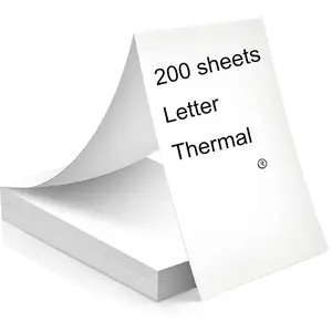 200 pages, BPS free, thermal printer paper 8.5 x 11, letter, folded, continuous, perforated, quick dry for pen, . For , Peripage, Munbyn, Jadens, Hprt, (lasting 3 )