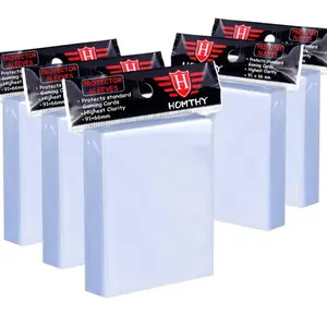 100/500/1000 Counts Card Sleeves for Trading Cards, Soft Penny Card Sleeves Clear Plastic Card Protectors Fit for Pokemon Cards, Baseball Cards, Sports Cards, MTG Game Card Standard Cards