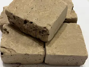 Natural Yellow Brown Kaolin Clay Rocks for Garden Soil - Cosmetic & Edible Grade, Slightly Sticky Raw Chunks, 4 oz (113g)