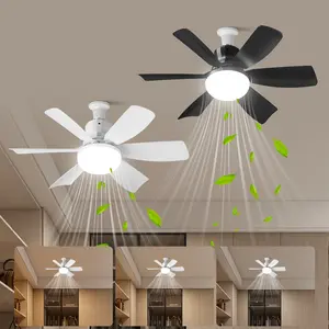 2026 New E27 Lamp Head 20.5 Inch Fan Light, Adjustable Brightness and Timer, Three Color Changing 3000k-6500k, Remote Control, Suitable for Bedroom/kitchen/living Room/dining Room/garage/hallway, Dimmable Led Fandelier, Led Light Up