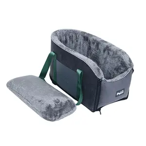 Detachable Dog Car Seat, Soft & Comfortable Pet Car Seat with Safety Belt, Pet Travel Supplies for Small Dogs & Cats, Animal Carrier