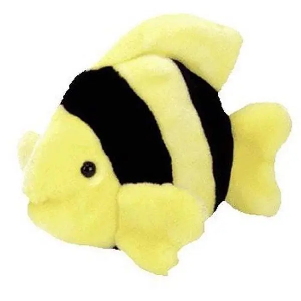 TY Beanie Buddy - BUBBLES the Fish (10 inch) - MWMTs