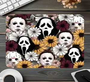 Horror Theme Anti-Slip Gaming Mouse Pad, 9.4x7.9x0.12in Single Size, for Gamers, Gaming Items