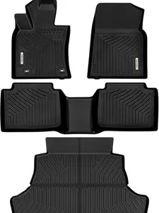 YITAMOTOR Floor Mats Fit for 2018-2024 Toyota Camry, NOT for Hybrid & AWD Models, TPE All Weather Floor Liners Custom Fit for 2024 Toyota Camry L/LE/SE/TRD/XLE/XSE, Black
