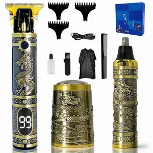 3 in 1 Electric Shaver Kit, 1 Set Professional Hair Trimmer for Men, Nose Hair Trimmer, Cordless Barber Trimmer, Men's Grooming Kit, Hair Clippers Set