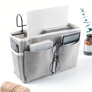 1PC bedside hanging basket dormitory, bedside storage rack, student double-layer hanging storage rack, dormitory snack storage cloth basket, dormitory artifact, storage hanging bag desk storage organization Home Organizer