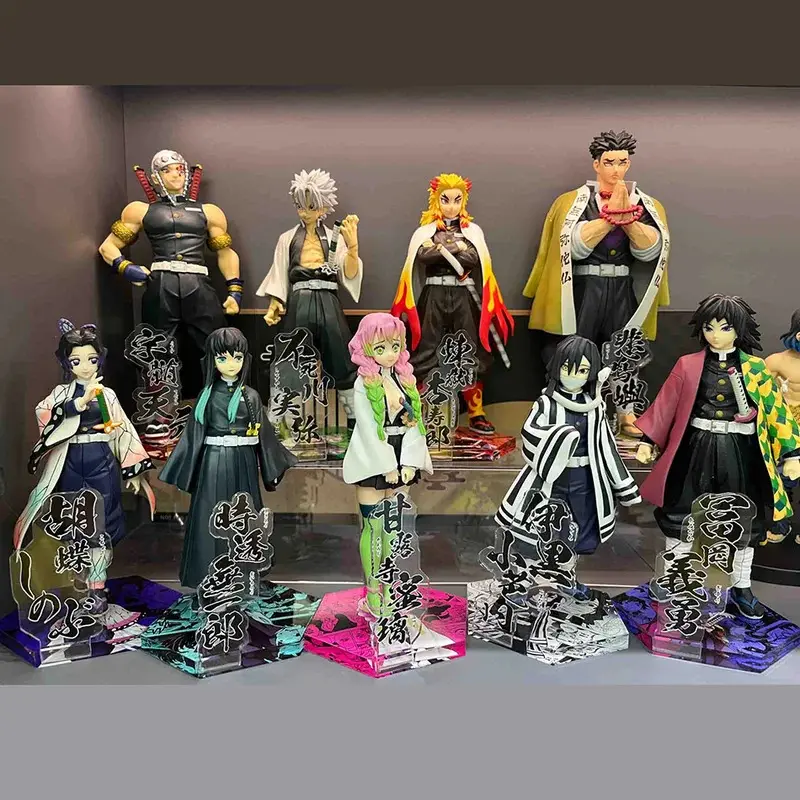 Multiple Demon Slayer Figures Kimetsu No Yaiba Doll Tanjiro Nezuko Zenitsu Figurine Inosuke Warrior Action Figure Model Toys