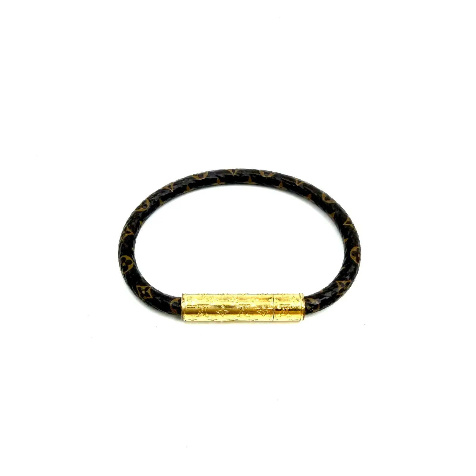 Pre-owned US0462 Louis Vuitton Monogram LV Confidential Bracelet 26.05.15