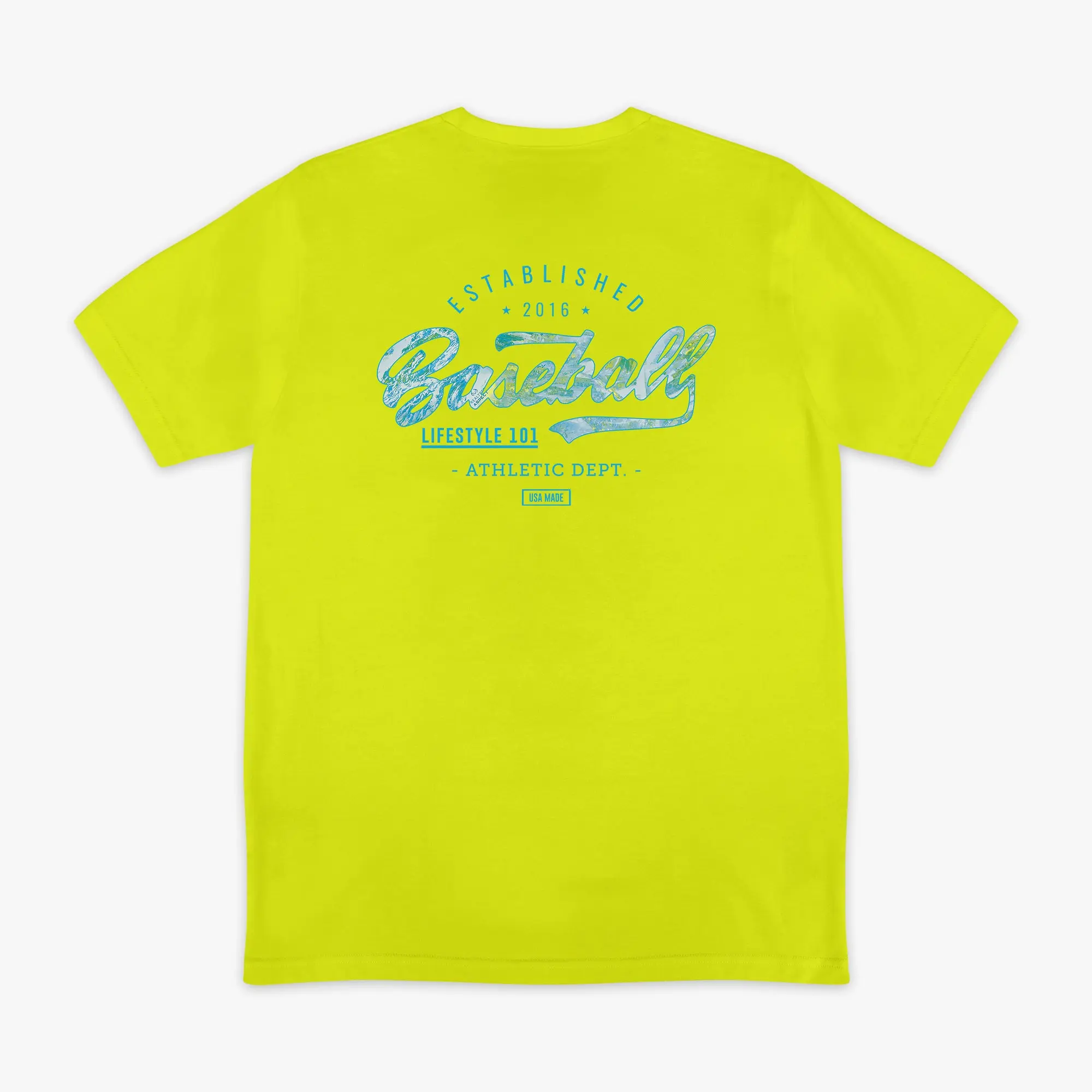 Realtree Established Tee - Bright Yellow/Aspect-Teal