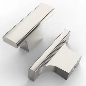 10 Pack Brushed Nickel Cabinet Knobs Dresser Drawer Cabinet Zinc Knobs for Dresser Drawers