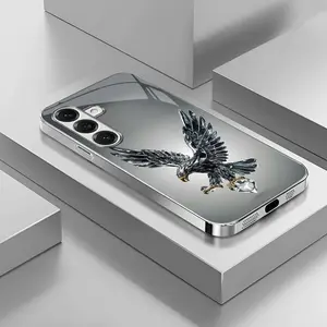 Suitable for [Galaxy S25] Light luxury crystal eagle pattern and scorpion glass electroplated mobile phone case, exquisite and gorgeous 995