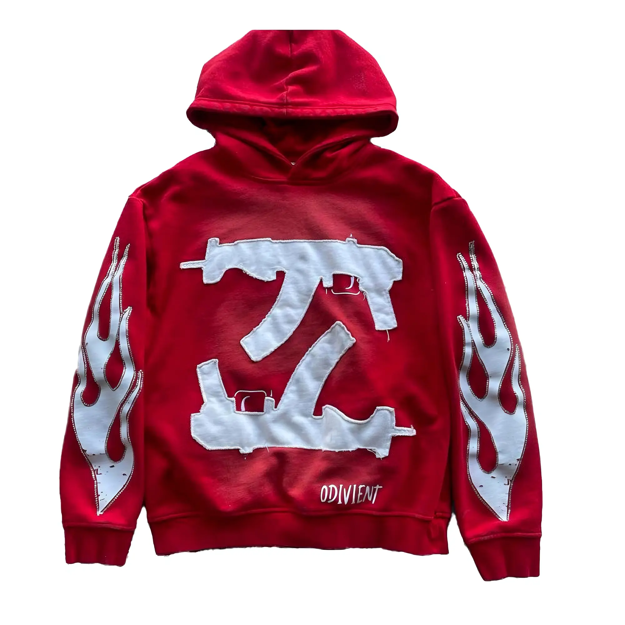 Men's Gothic Hoodie Printed Sweatshirt Loose Casual Jumper Streetwear Operator los boyz merch Pullover Long Sleeve Design for Everyday Wear Black