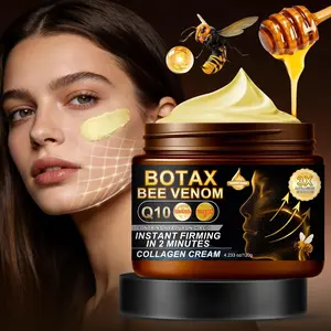 Silky Anti-Wrinkle Cream, Bee Venom Peptide Firming, Coenzyme Q10 Revitalizing, Collagen Protein Strengthening, Deep Hydration, Suitable for Dry Skin