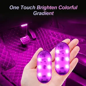 Multi Color Car Light Wireless LED Touch Light 1 pc