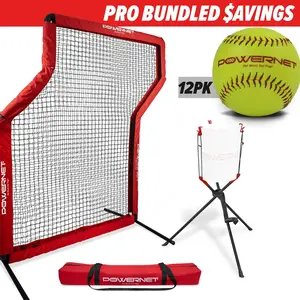 Pro Training Bundle | Z-Screen, Bucket Lifter & Practice Softballs