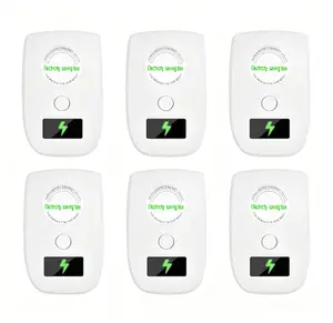 6 Pack Plug In Power Box with US Plug, Compact Plug-In Device with Indicator Light for Home Office