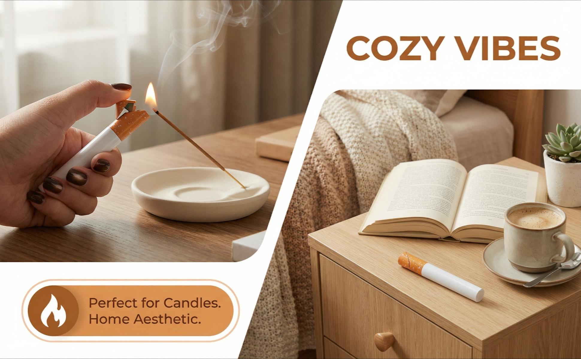 Funny Metal Lighter(Without Gas) - Wind-Resistant Flame, And Refillable Butane System  (Butane Gas Not Included)