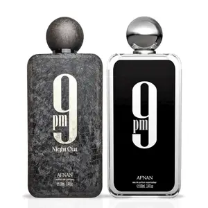 9PM Eau de Parfum Spray & 9PM Night Out Extrait De Parfum Spray 100ml (3.4 oz) by Afnan (Bundle)