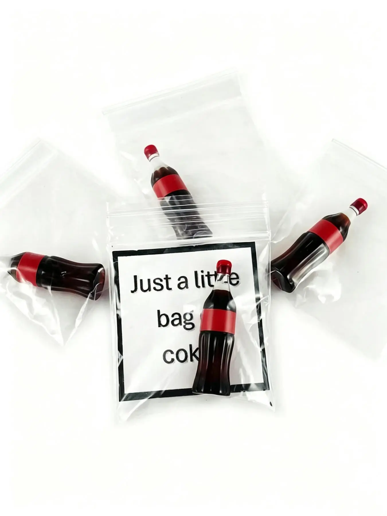 5/10 Pcs Humorous Funny Prank Gift, "A Little Bag of Coke" Gag Gift, Novelty Joke Stocking Filler for Christmas, Birthday & Bachelor Party, Secret Santa Gifts for Boyfriends