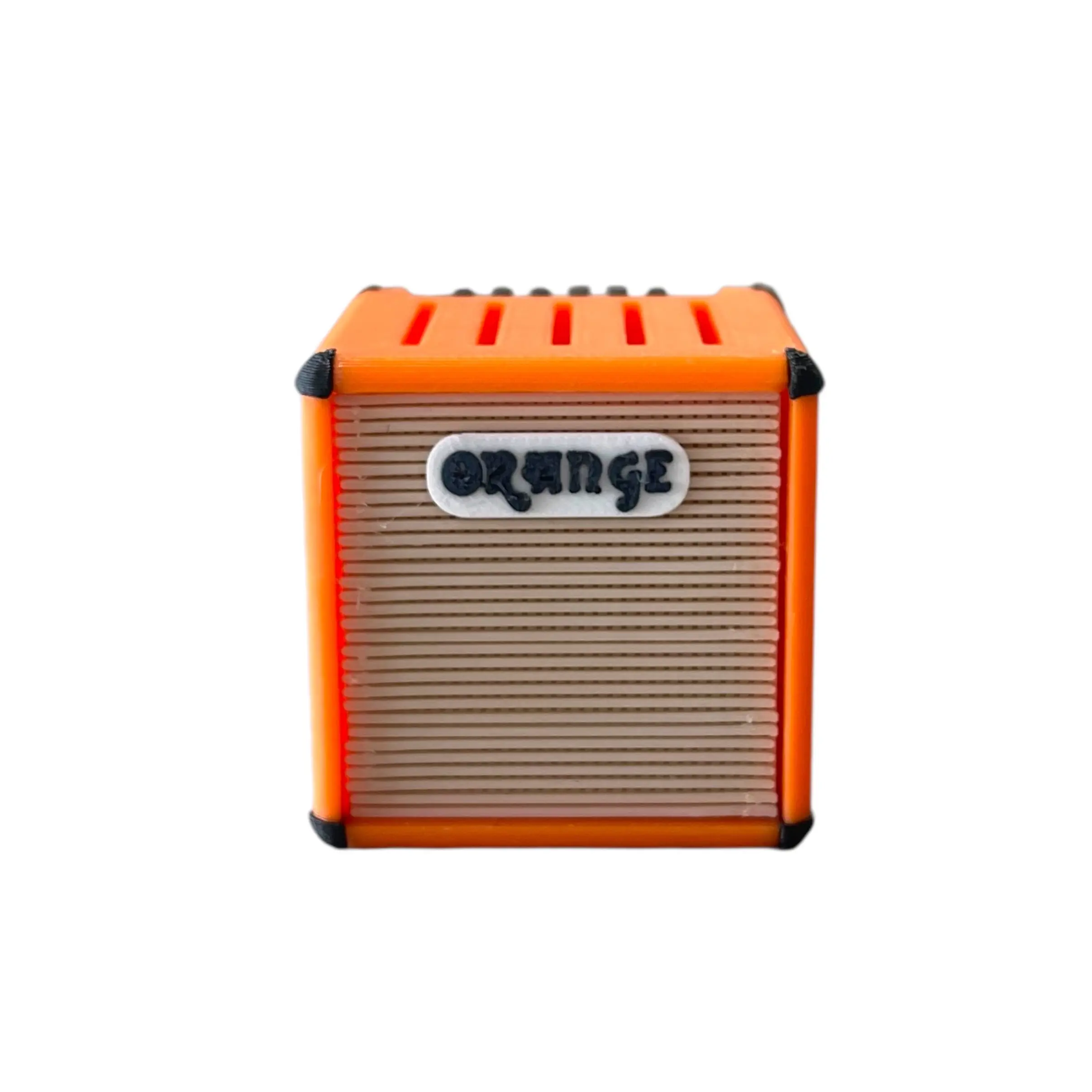 Orange Amp Guitar Pick Holder - Compact Storage Solution for Guitarists