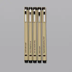 Alabaster Fineliner Pen Set - Archival Black Ink Pens - Pens for Writing, Drawing, or Journaling - Assorted Point Sizes - 5 Pack writing pens bible journaling