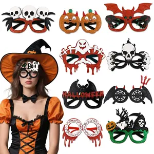 Halloween Pumpkin Glasses Decoration Photo Props Children Ghost Festival Party Costume Horror Bat Skull Glasses