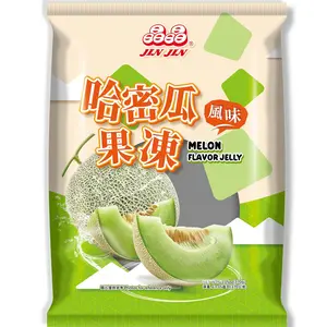 JinJin Melon Flavor Jelly Bag - 370g Sweet Fruity Chewy Fun Snack Dessert from Taiwan