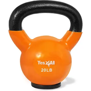 Yes4All Kettlebells Rubber Base, Kettlebell Set for Women, Strength Training Kettlebells Weights (10-65 Lbs) Yes4All